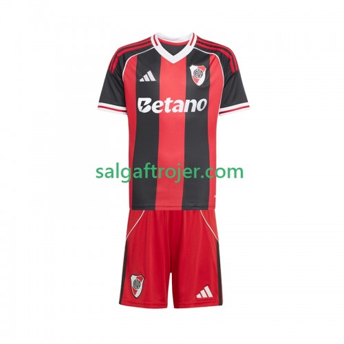 CA River Plate Fodboldtrøjer Børn Udebanesæt 2025/26 Kort ærmer CA River Plate Fodboldtrøjer Børn Udebanesæt 2025/26 Kort ærmer